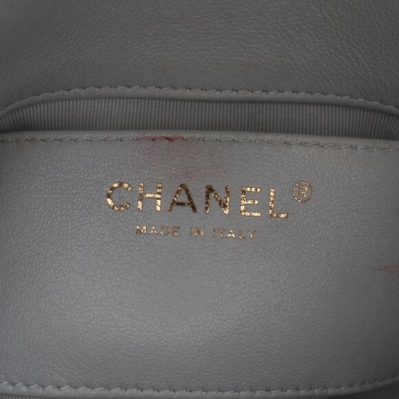 Pre Loved chanel Quilted Lambskin Crossbody Women Gray Crossbody Bags - Picture 5 of 8